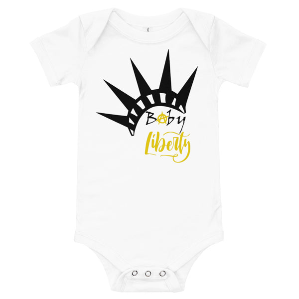 Baby Liberty Baby short sleeve one piece - Proud Libertarian - Rachael Revolution