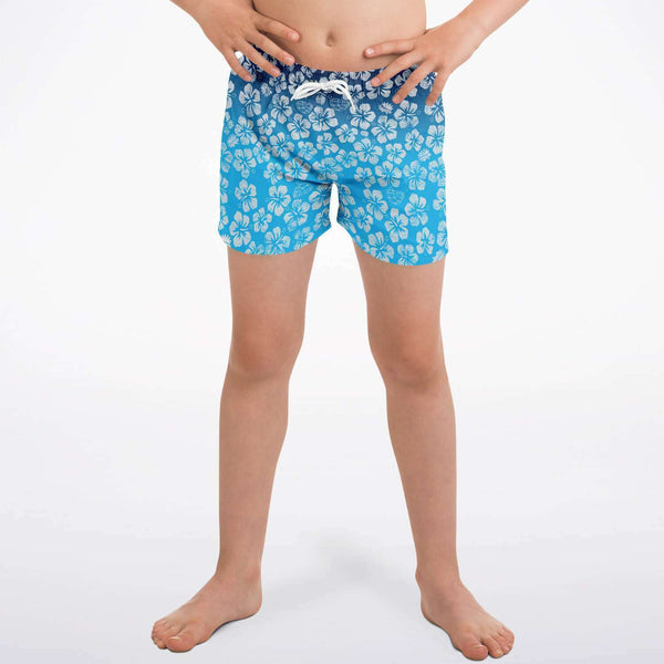 Alaska Libertarian Hawaiian Kids Swim Trunks - With Igloos and Porcupines - Proud Libertarian - Alaska Libertarian Party