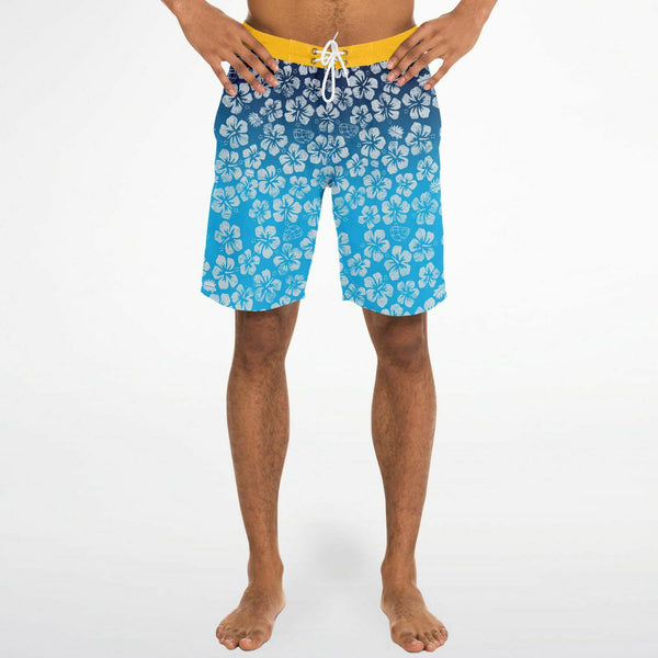 Alaska Libertarian Hawaiian Board Shorts - With Igloos and Porcupines - Proud Libertarian - Alaska Libertarian Party