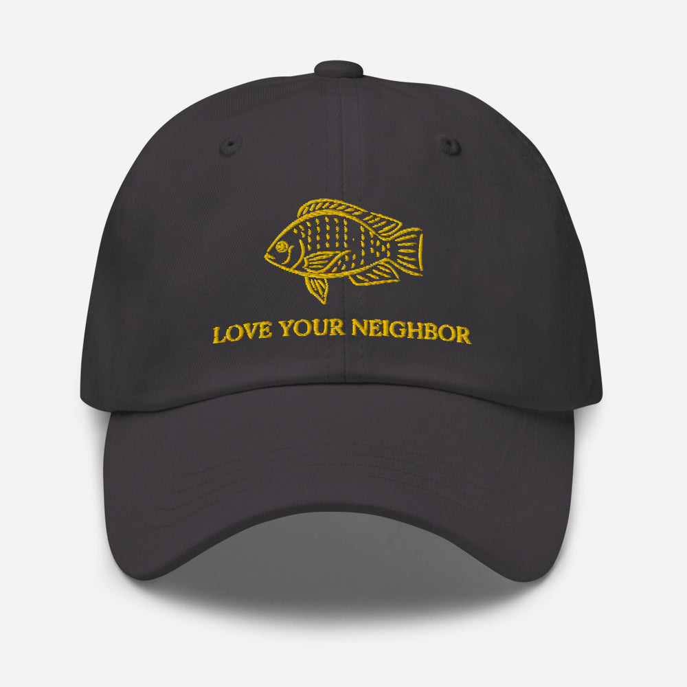 Love your Neighbor Dad hat - Proud Libertarian - Owluntaryist