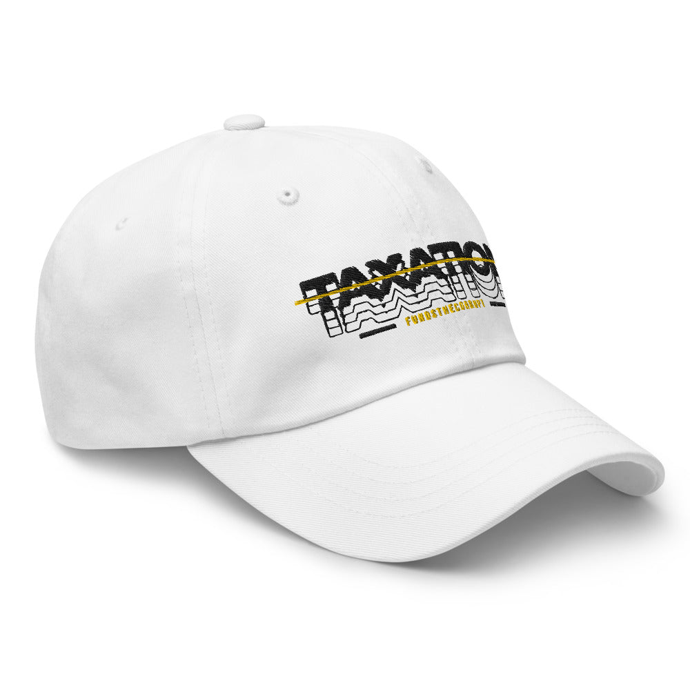 Taxation Funds the Corrupt Dad hat - Proud Libertarian - Proud Libertarian