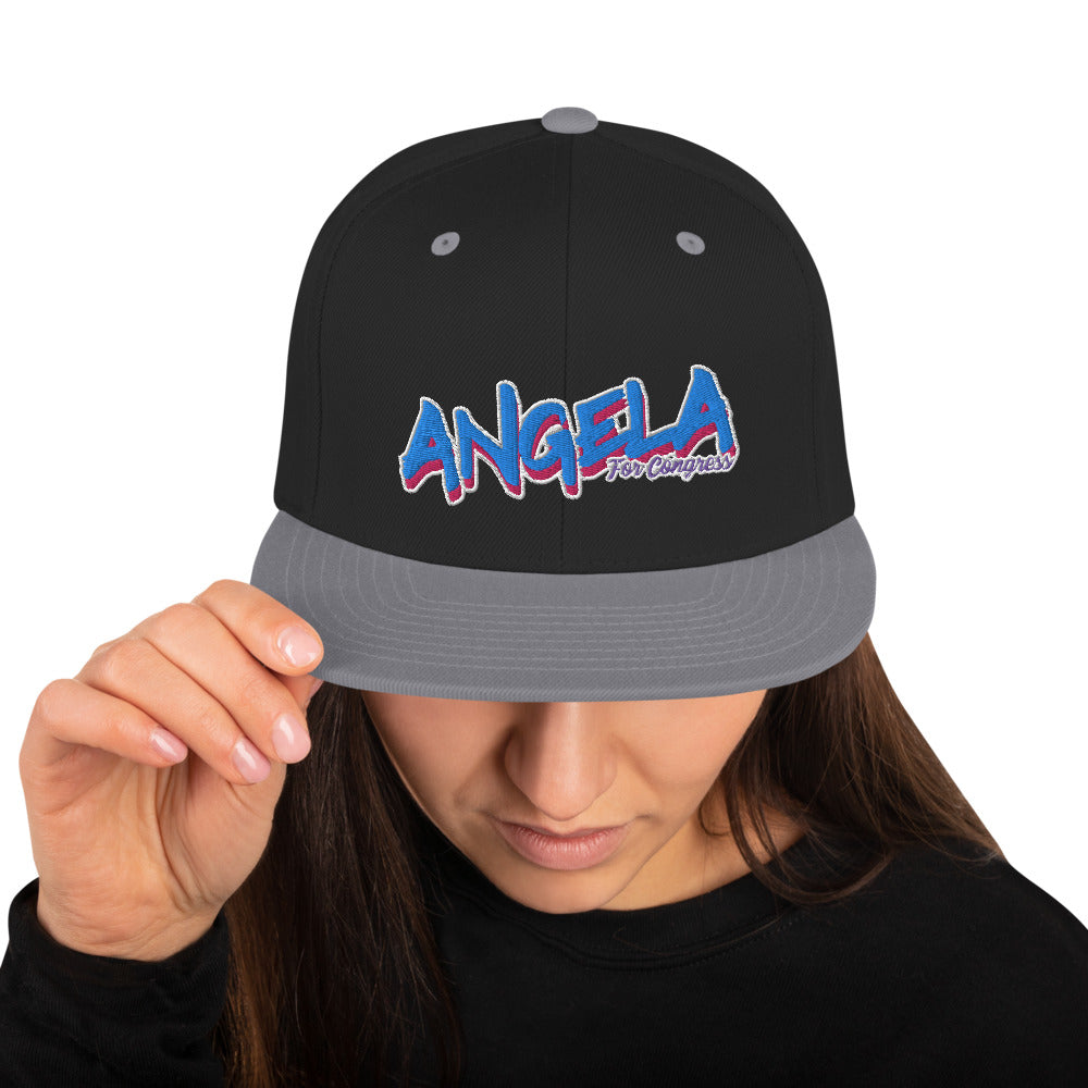 Angela For Congress Snapback Hat - Proud Libertarian - Angela Pence