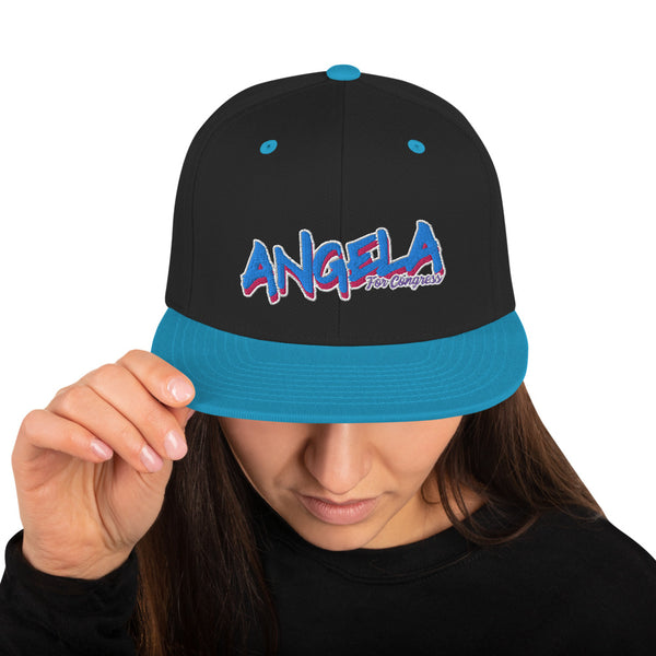 Angela For Congress Snapback Hat - Proud Libertarian - Angela Pence