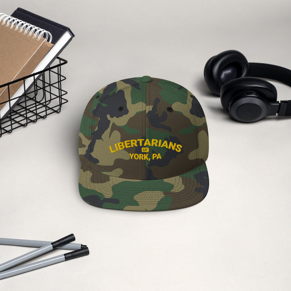 Libertarians of York PA Snapback Hat - Proud Libertarian - Libertarian Party of Pennsylvania - York