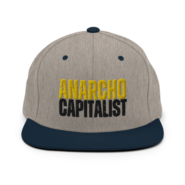 Anarchocapitalist Snapback Hat - Proud Libertarian - NewStoics