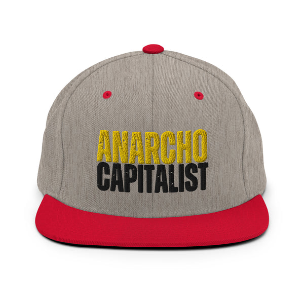 Anarchocapitalist Snapback Hat - Proud Libertarian - NewStoics