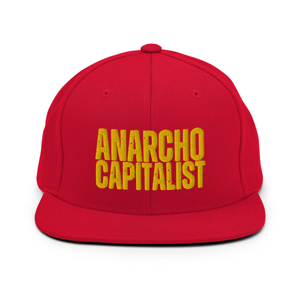 Anarchocapitalist Snapback Hat - Proud Libertarian - NewStoics