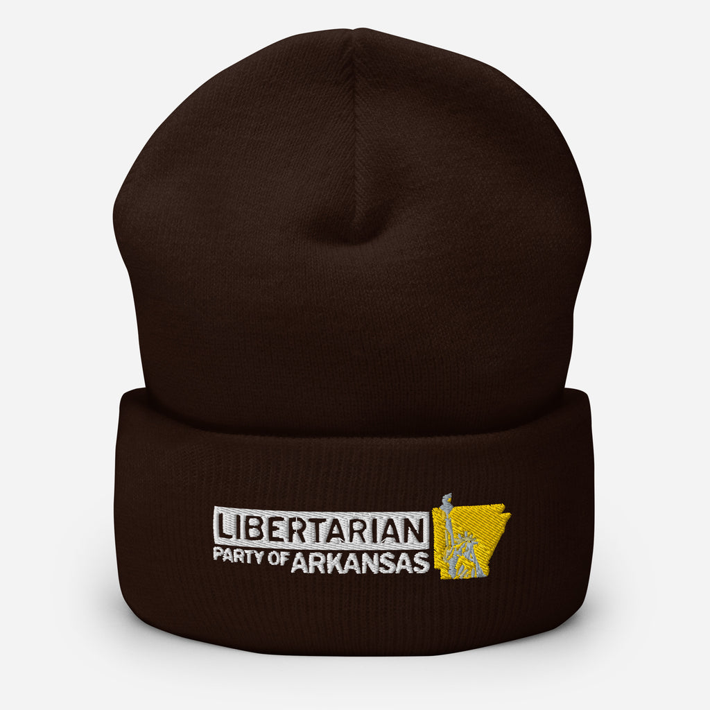 LP Arkansas Cuffed Beanie - Proud Libertarian - Libertarian Party of Arkansas