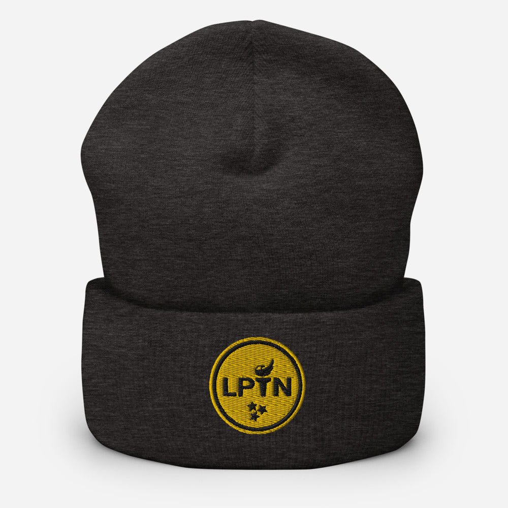 LPTN (Gold) Cuffed Beanie - Proud Libertarian - Libertarian Party of Tennessee