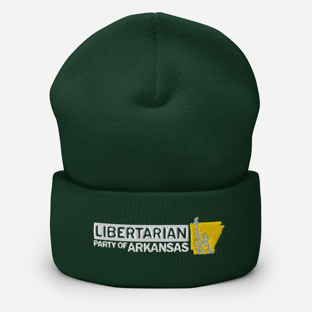 LP Arkansas Cuffed Beanie - Proud Libertarian - Libertarian Party of Arkansas