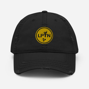 LPTN (Yellow) Distressed Dad Hat - Proud Libertarian - Libertarian Party of Tennessee