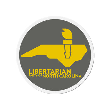 LPNC Die-Cut Magnets - Proud Libertarian - Libertarian Party of North Carolina