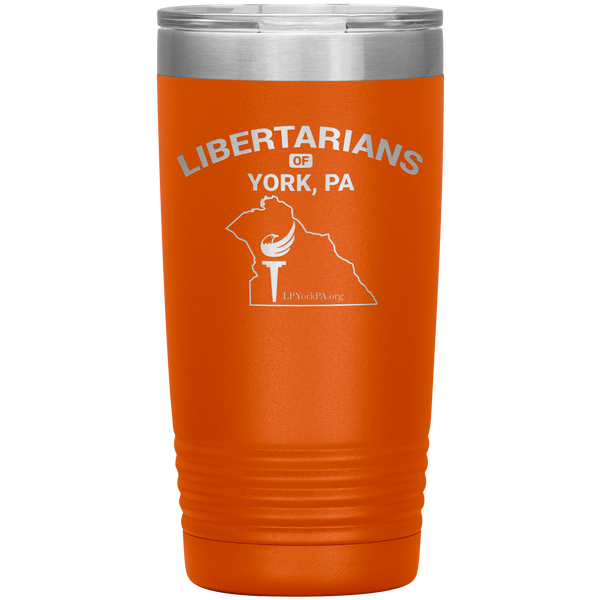 Libertarians of York PA Vaccuum Travel Mug - Proud Libertarian - Libertarian Party of Pennsylvania - York