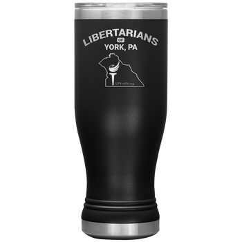 Libertarians of York PA Vaccuum Tumbler - Proud Libertarian - Libertarian Party of Pennsylvania - York