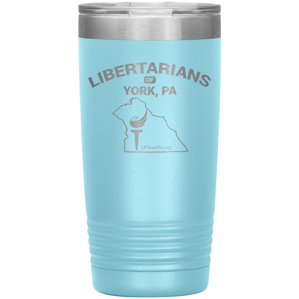 Libertarians of York PA Vaccuum Travel Mug - Proud Libertarian - Libertarian Party of Pennsylvania - York