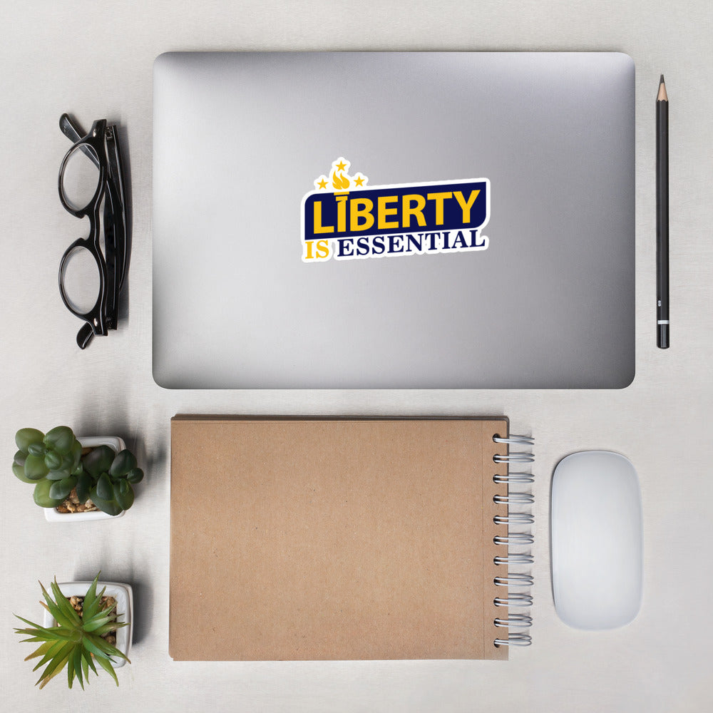 Liberty is Essential Bubble-free stickers - Proud Libertarian - Liberty is Essential