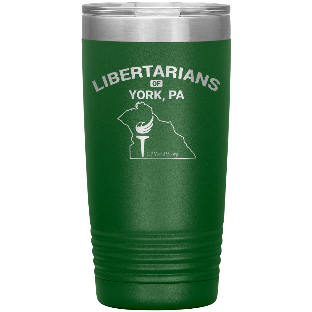 Libertarians of York PA Vaccuum Travel Mug - Proud Libertarian - Libertarian Party of Pennsylvania - York