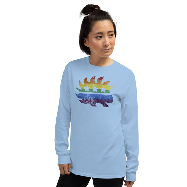 LGBTQ+ Pride Porcupine Long Sleeve Shirt - Proud Libertarian - Proud Libertarian