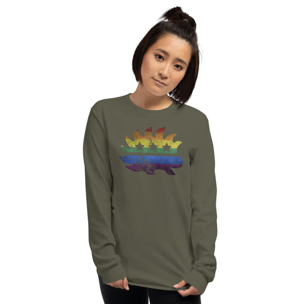 LGBTQ+ Pride Porcupine Long Sleeve Shirt - Proud Libertarian - Proud Libertarian