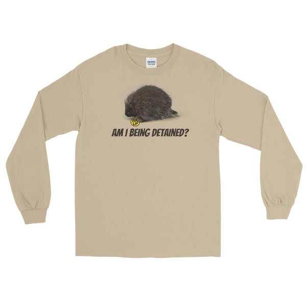 Am I Being Detained? Alaska LP Men’s Long Sleeve Shirt - Proud Libertarian - Alaska Libertarian Party