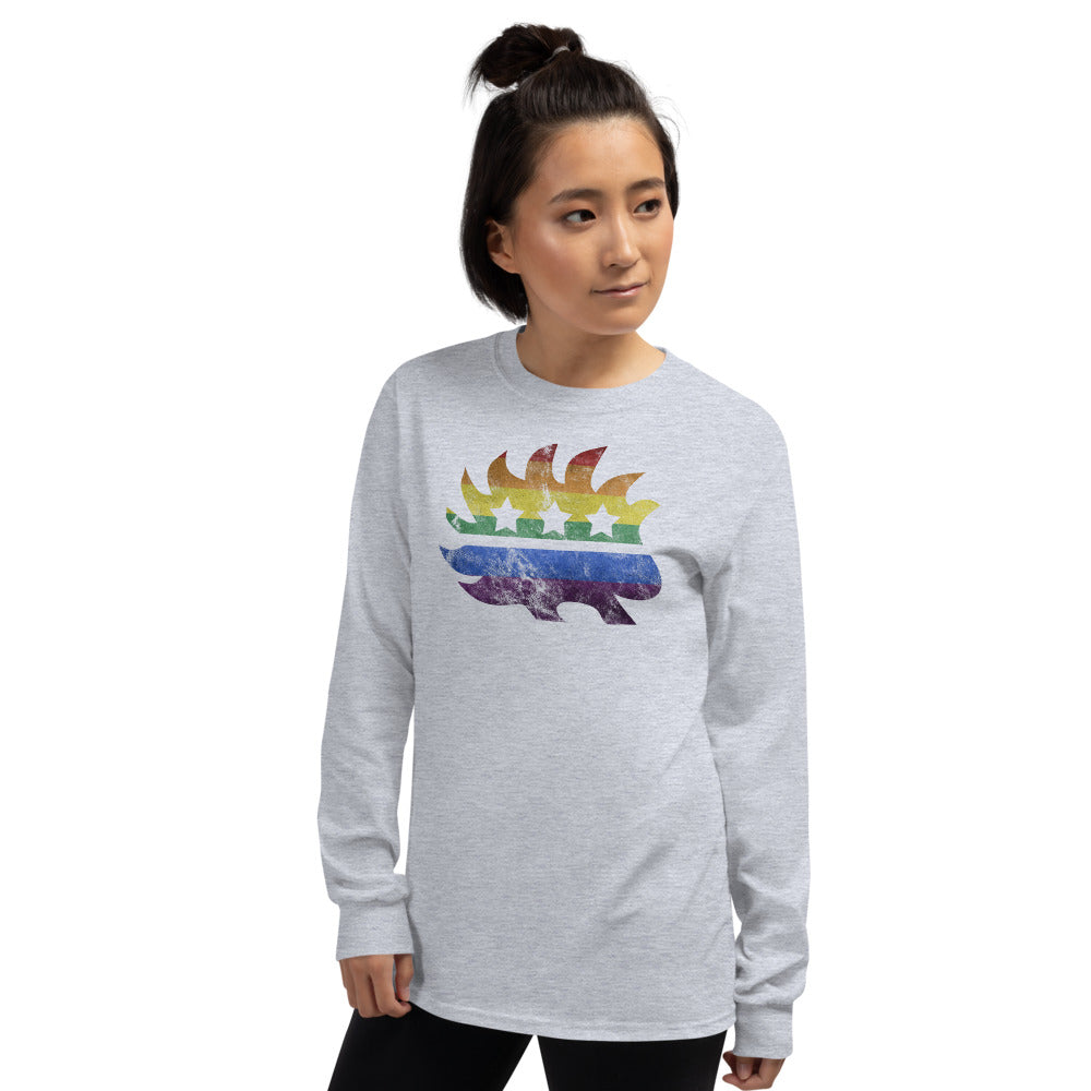 LGBTQ+ Pride Porcupine Long Sleeve Shirt - Proud Libertarian - Proud Libertarian