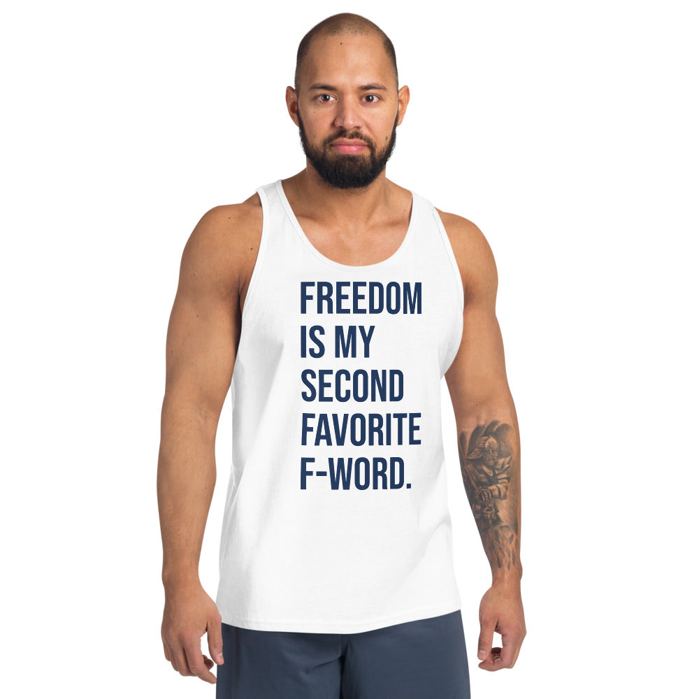 F-Word (Blue) Unisex Tank - Proud Libertarian - People for Liberty