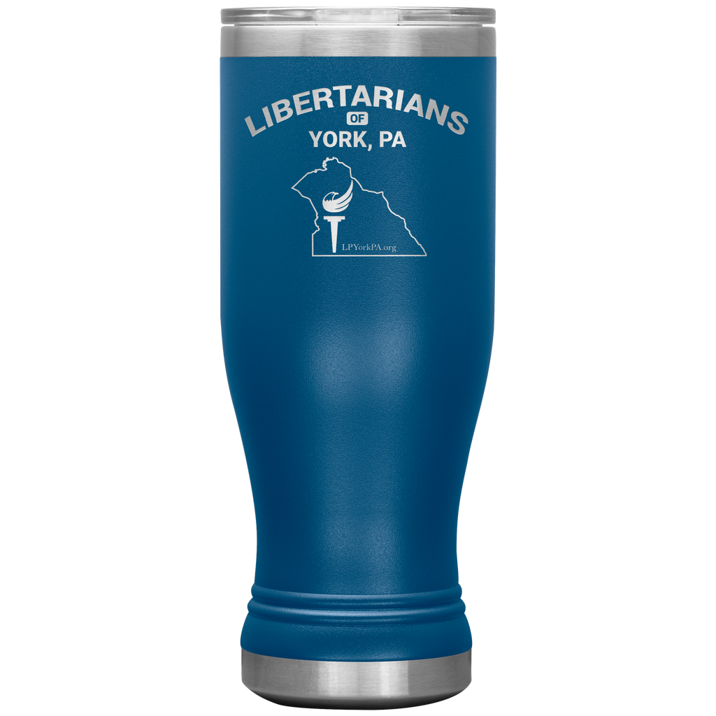 Libertarians of York PA Vaccuum Tumbler - Proud Libertarian - Libertarian Party of Pennsylvania - York