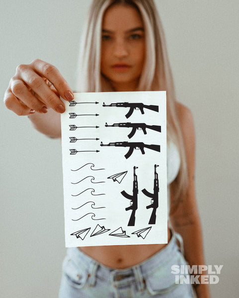 Minimal Tattoo Bundle by Simply Inked - Proud Libertarian - Simply Inked