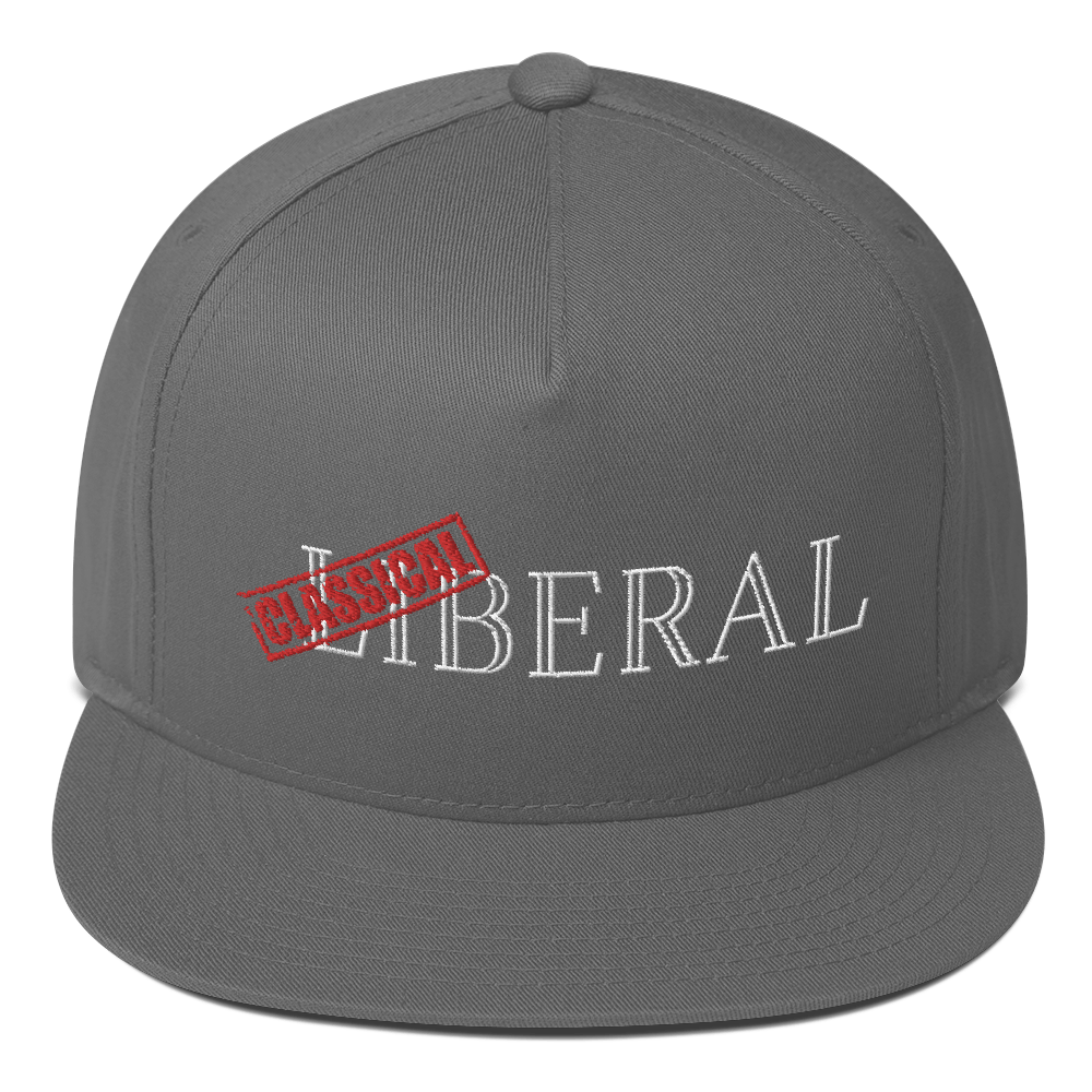 Classical Liberal Flat Bill Cap - Proud Libertarian - Proud Libertarian