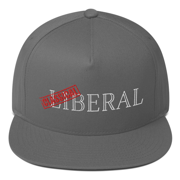 Classical Liberal Flat Bill Cap - Proud Libertarian - Proud Libertarian