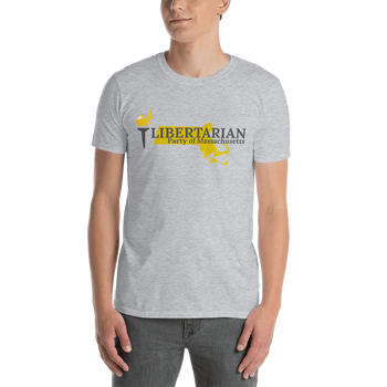 Libertarian Party of Massachusetts Short-Sleeve Unisex T-Shirt - Proud Libertarian - Proud Libertarian