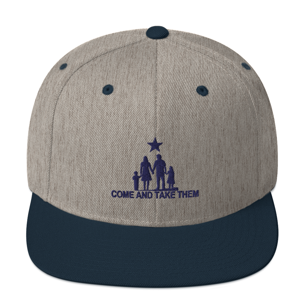 Come and Take them Anti-war Snapback Hat - Proud Libertarian - AnarchoChristian