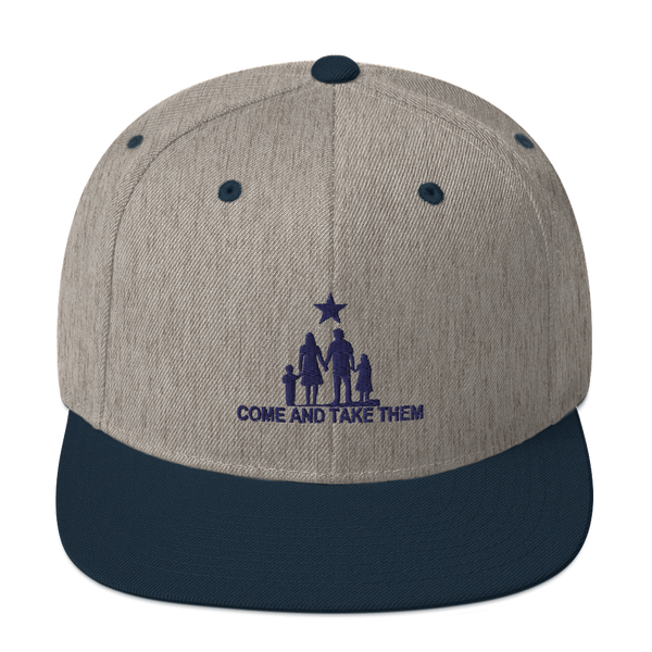 Come and Take them Anti-war Snapback Hat - Proud Libertarian - AnarchoChristian