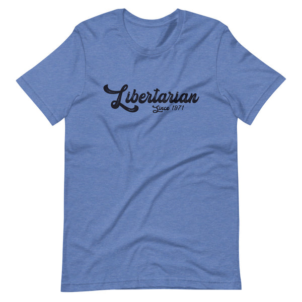 Libertarian 1971 Short-Sleeve Unisex T-Shirt - Proud Libertarian - Libertarian Frontier