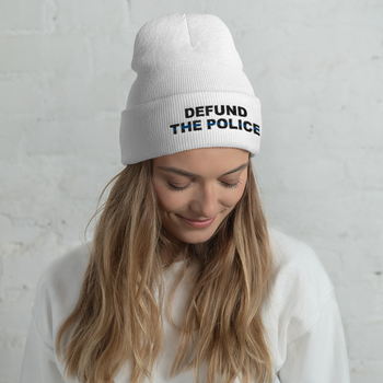 Defund The Police - Cuffed Beanie - Proud Libertarian - Proud Libertarian