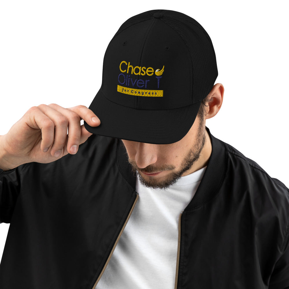 Chase Oliver For Congress Trucker Cap - Proud Libertarian