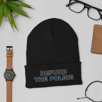 Defund The Police - Cuffed Beanie - Proud Libertarian - Proud Libertarian