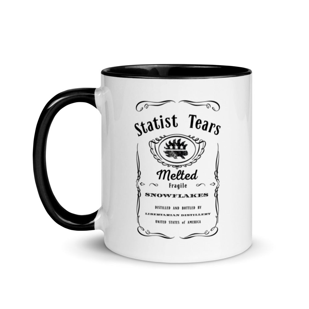 Statist Tears Mug with Color Inside - Proud Libertarian - Proud Libertarian