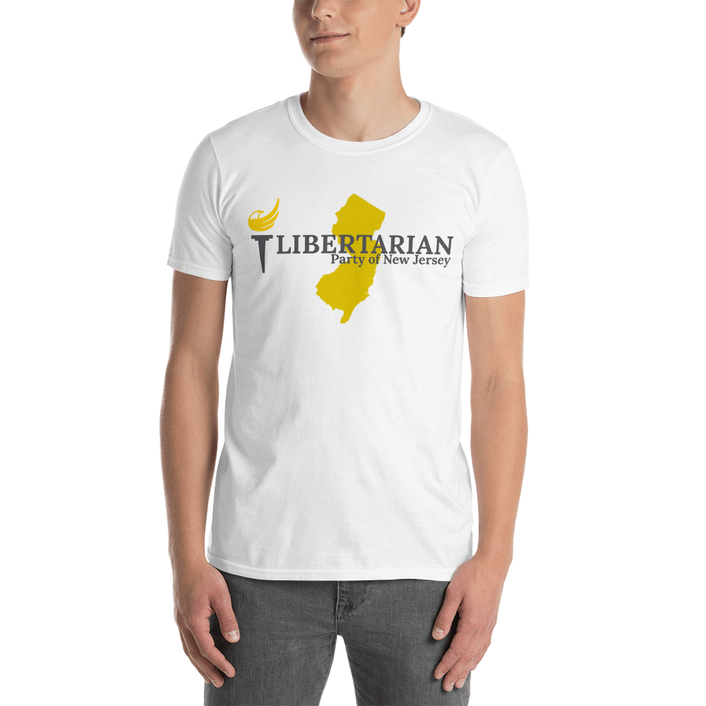 Libertarian Party of New Jersey Short-Sleeve Unisex T-Shirt - Proud Libertarian - Proud Libertarian