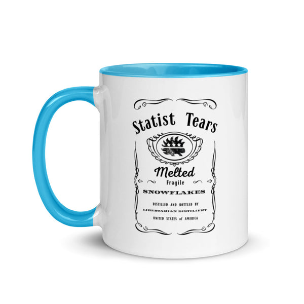 Statist Tears Mug with Color Inside - Proud Libertarian - Proud Libertarian