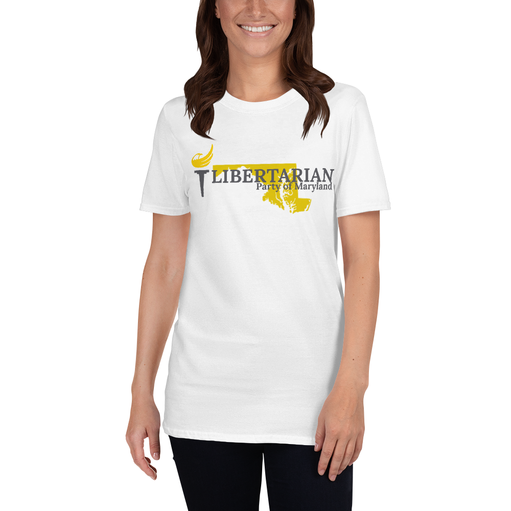 Libertarian Party of Maryland Short-Sleeve Unisex T-Shirt - Proud Libertarian - Proud Libertarian