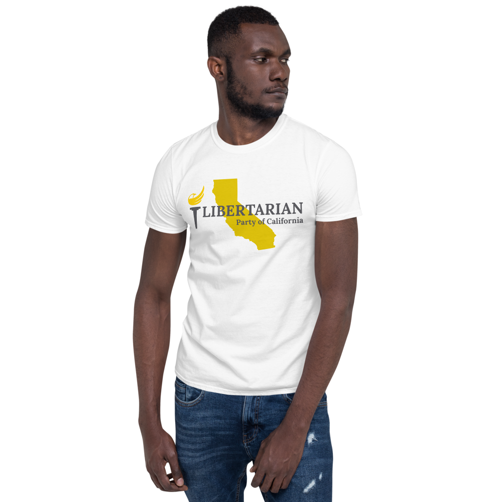 Libertarian Party of California Short-Sleeve Unisex T-Shirt - Proud Libertarian - Proud Libertarian