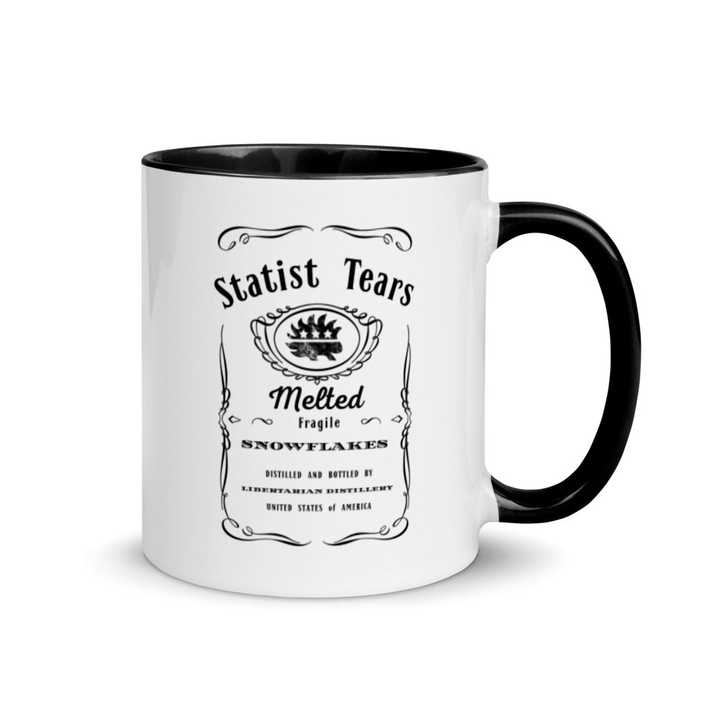 Statist Tears Mug with Color Inside - Proud Libertarian - Proud Libertarian