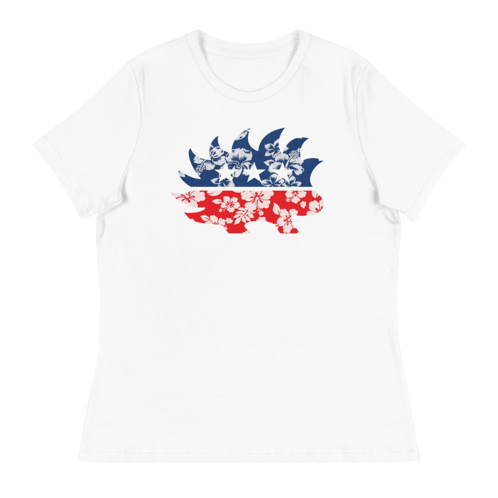 Hawaiian Porcupine Women's Relaxed T-Shirt - Proud Libertarian - Libertarian Frontier