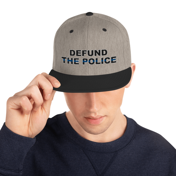 Defund the Police Snapback Hat - Proud Libertarian - Proud Libertarian