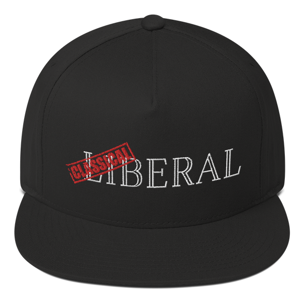 Classical Liberal Flat Bill Cap - Proud Libertarian - Proud Libertarian