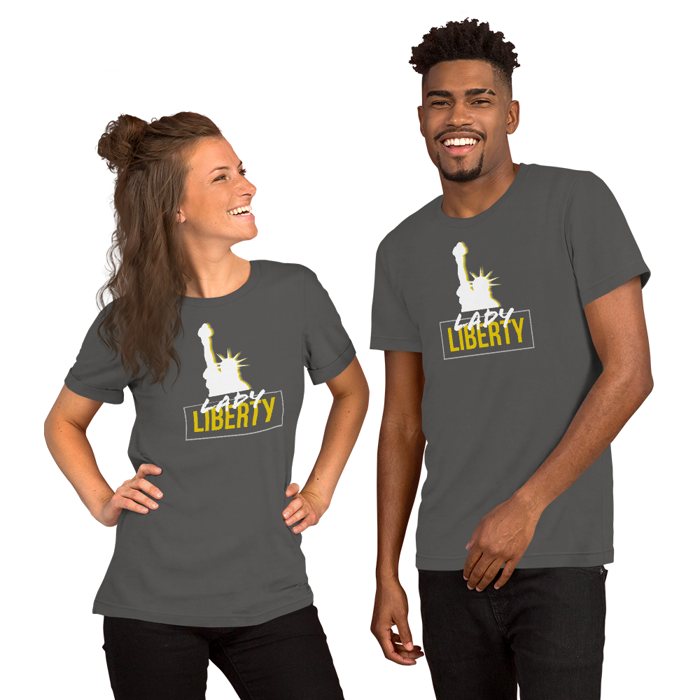 Lady Liberty Short-Sleeve Unisex T-Shirt - Proud Libertarian - Proud Libertarian