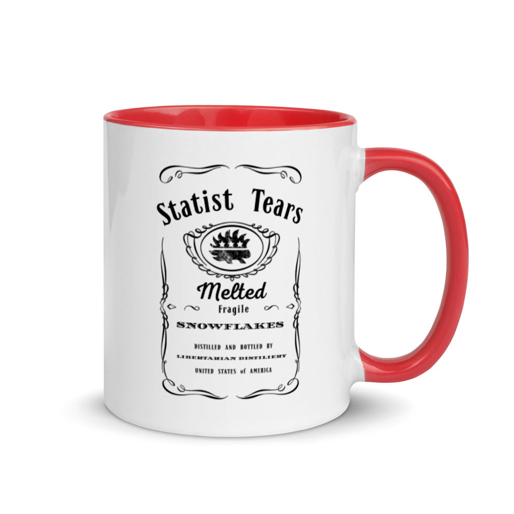 Statist Tears Mug with Color Inside - Proud Libertarian - Proud Libertarian