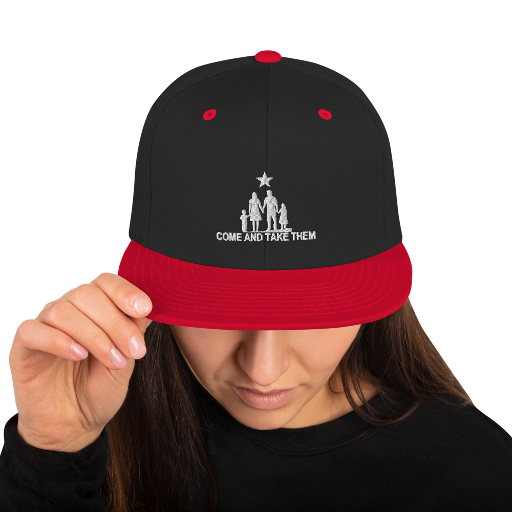 Come and Take them Anti-war Snapback Hat - Proud Libertarian - AnarchoChristian