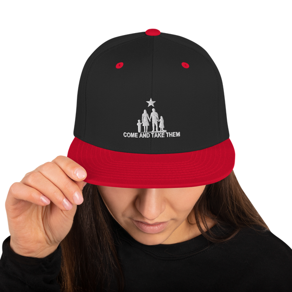 Come and Take them Anti-war Snapback Hat - Proud Libertarian - AnarchoChristian